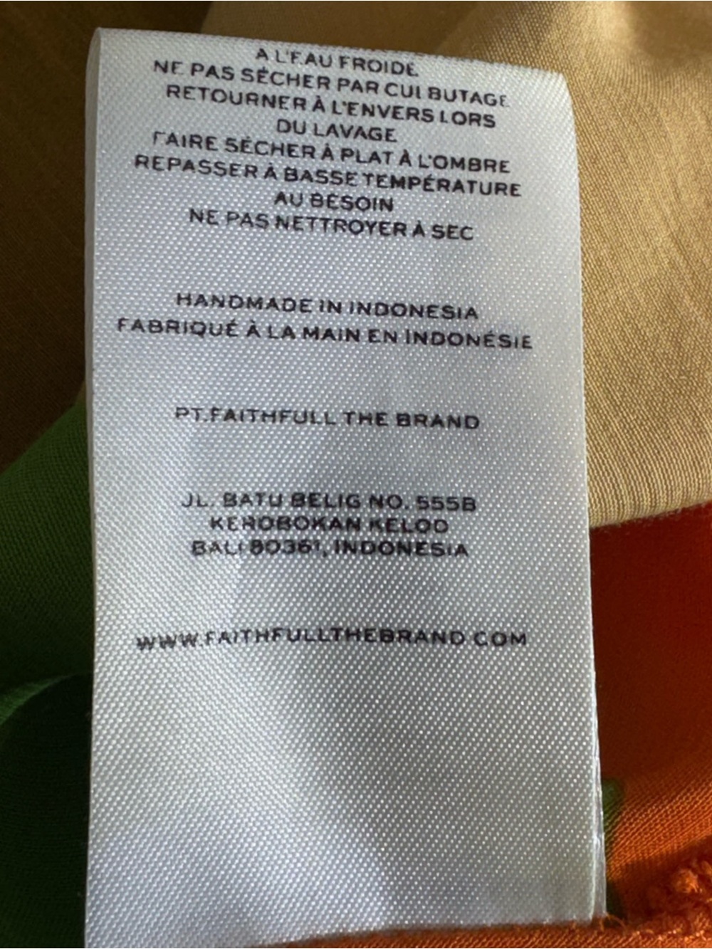 Faithful the brand Dress Womens size Medium tempio midi in costa smeralda - Picture 7 of 10